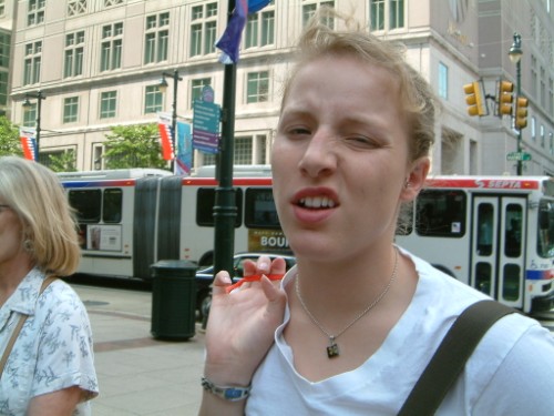 the many grimaces of megan