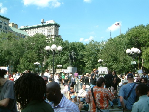 sept. 2 2004: union square protests