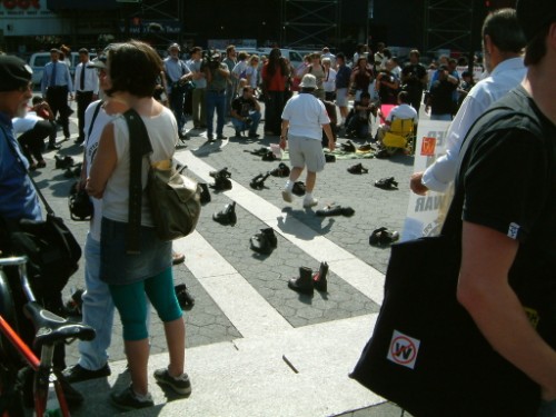 the shoes of the dead