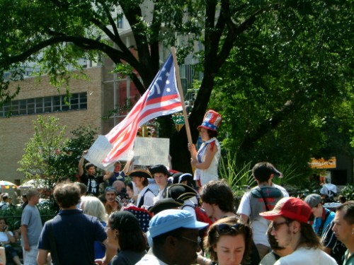 turns out the flag