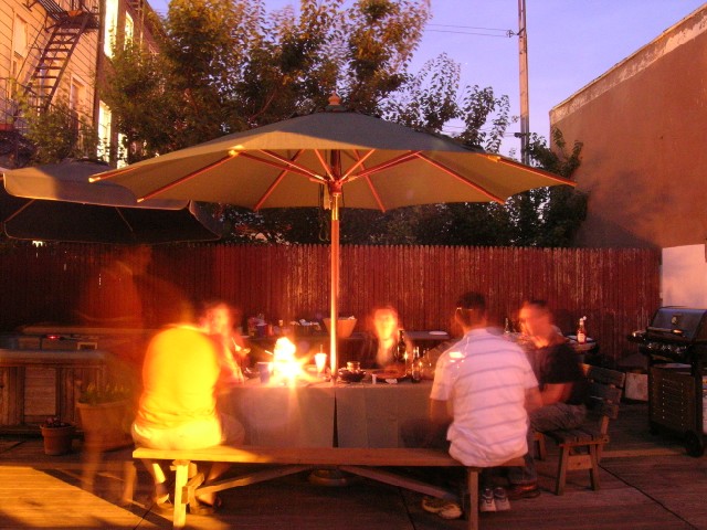 a lovely patio.