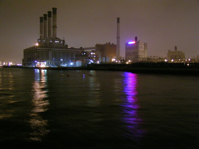 night kayakers