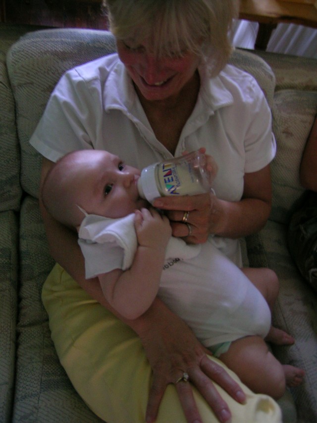 grandma feeding