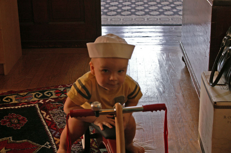 he's got a bell on that thing