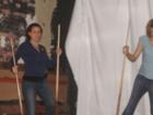 though rob and i invented the drunken pool cue puppet dance