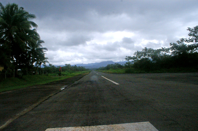 the runway
